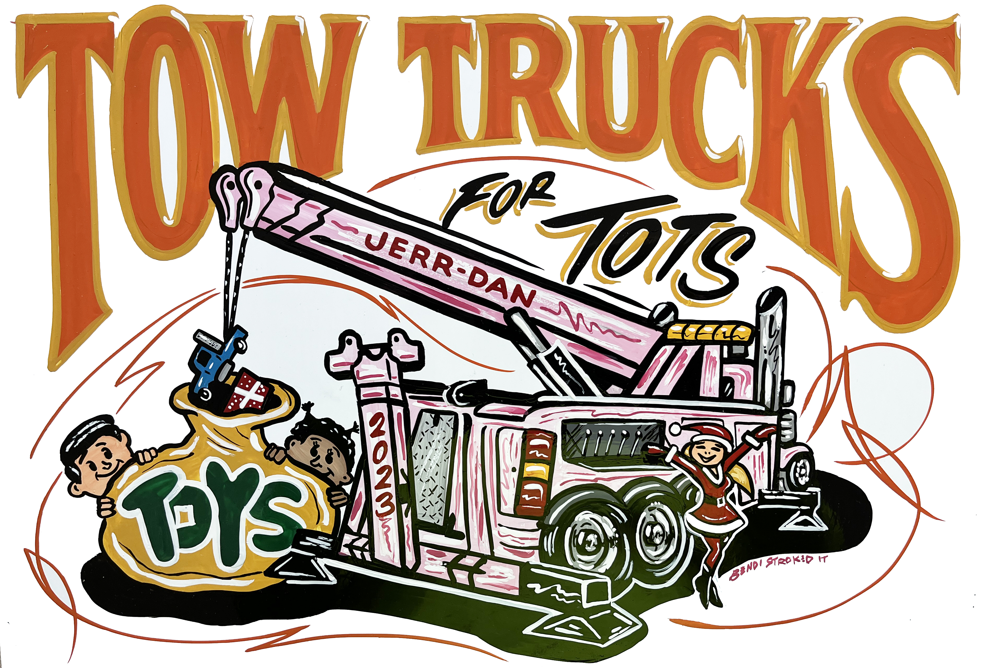Tow Trucks For Tots Parade